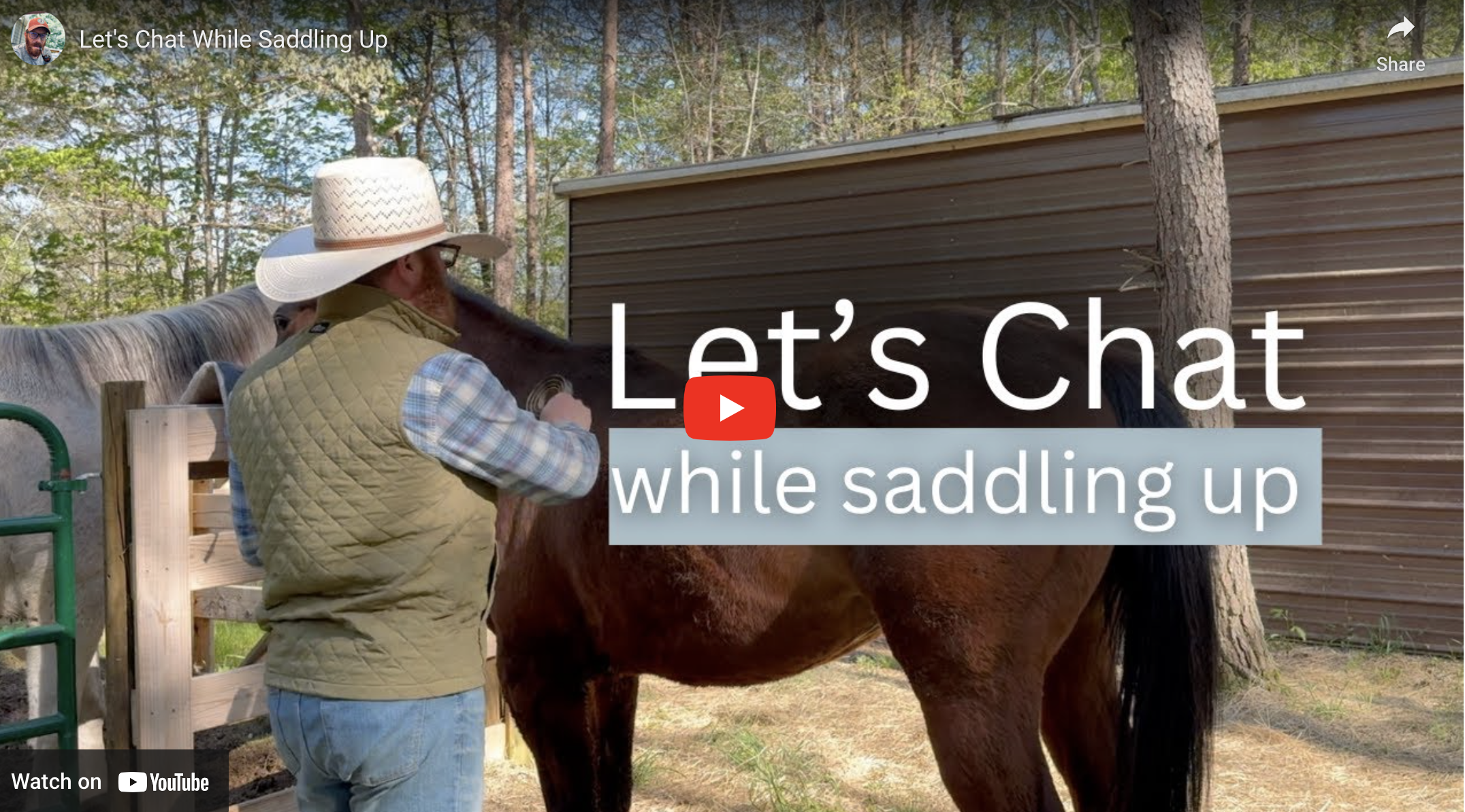 Let’s Chat While Saddling Up