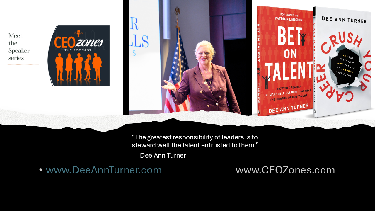 Meet the Speaker – Dee Ann Turner